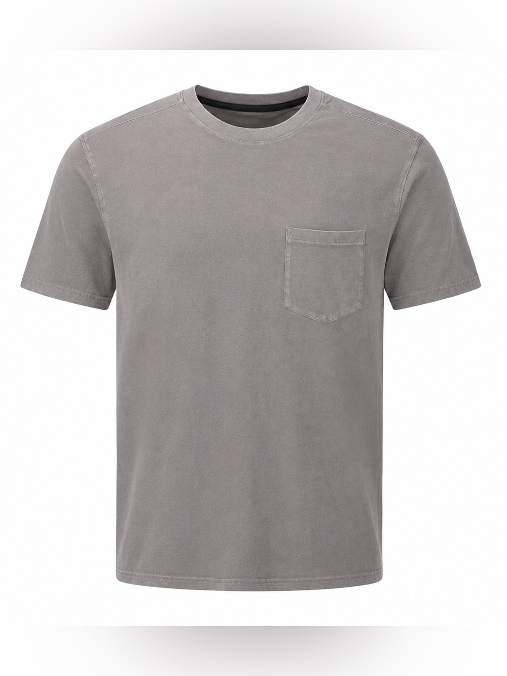 NEW VRST Washed Pocket Tee Silver Shadow Gray Crew Neck Sz S Athletic